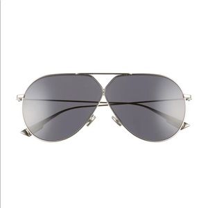 Christian Dior 65mm Aviator Sunglasses
